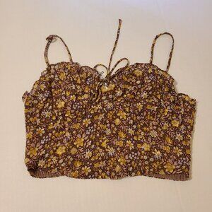 ALTAR'D STATE FLORAL CROP TOP - M